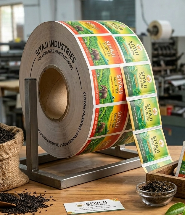 Custom tea envelopes manufacturing